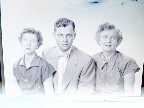 Helen Hal Christine Temple, Thomas Lewis Latané Temple III and Hal Christine Crouch (left to right)