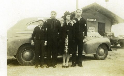 Eugene Lloyd Catchings, Benson Felix Catchings, Velma Amy Catchings and James Thomas Catchings, Jr. (left to right)
