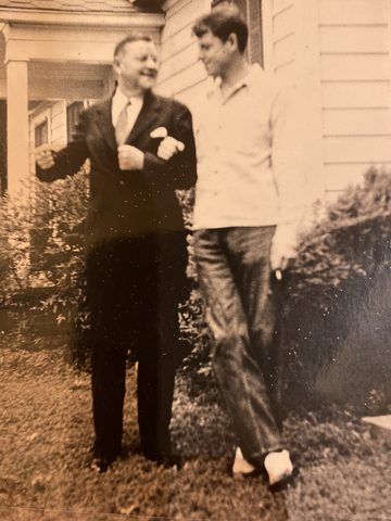 Thomas Lewis Latané Temple, Jr. and Thomas Lewis Latané Temple III (left to right)