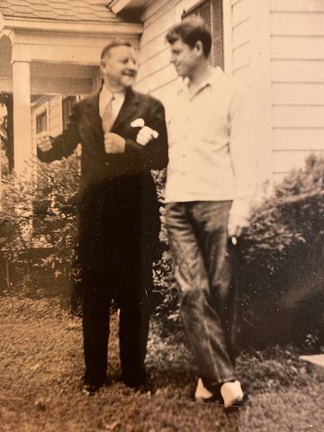Thomas Lewis Latané Temple, Jr. and Thomas Lewis Latané Temple III (left to right)