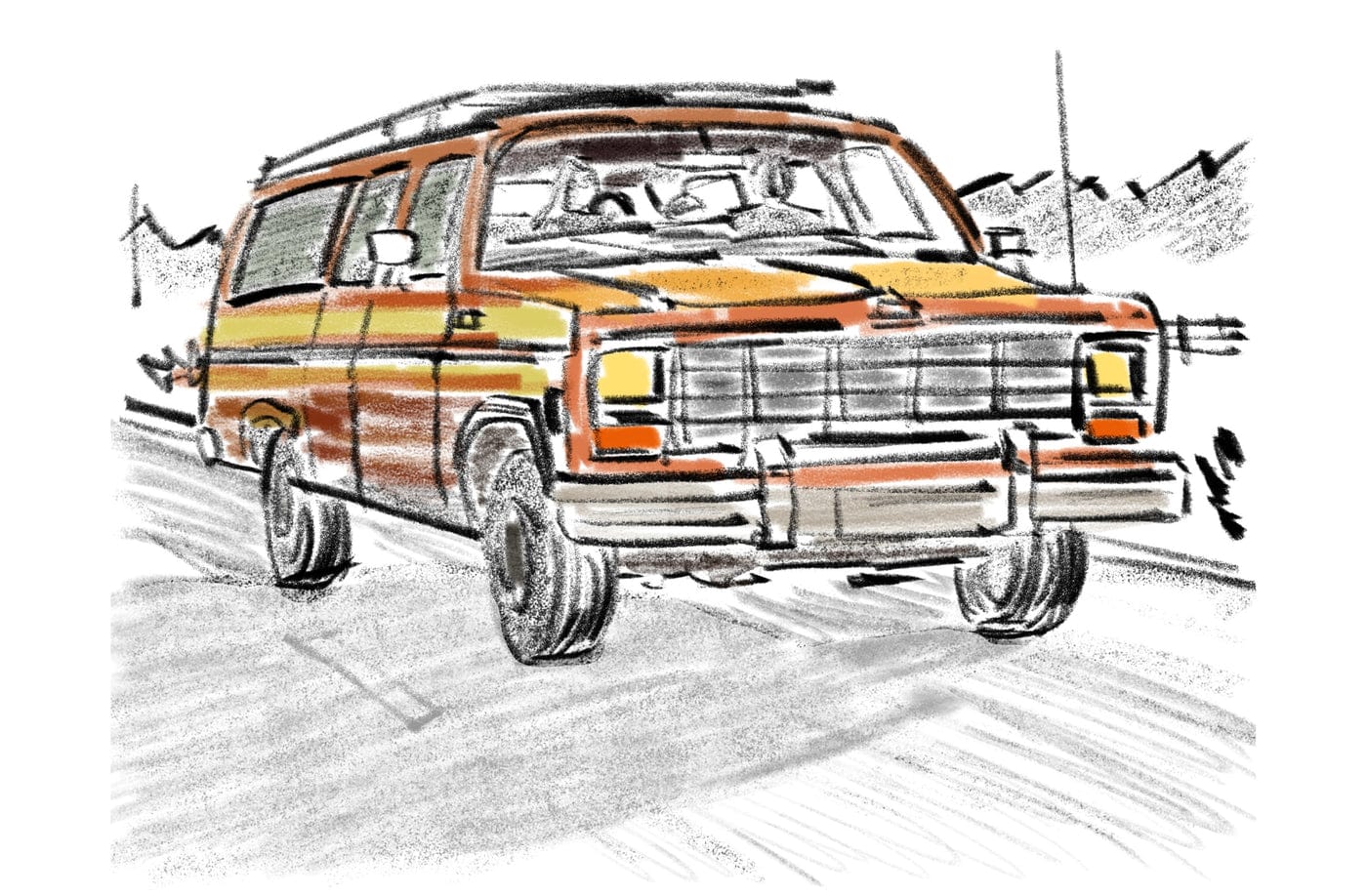 brown/tan Suburban (uncaptioned)