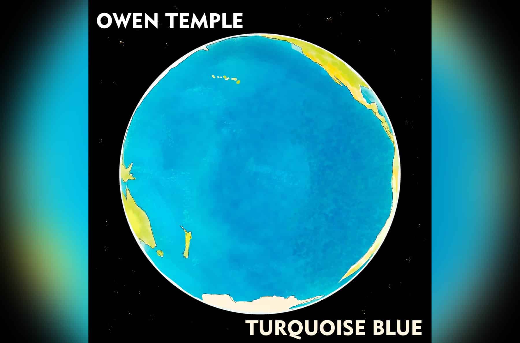 Turquoise Blue single cover by Owen Temple