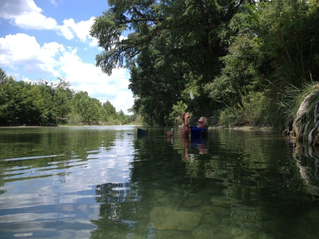 Hal Ketchum in the Frio River